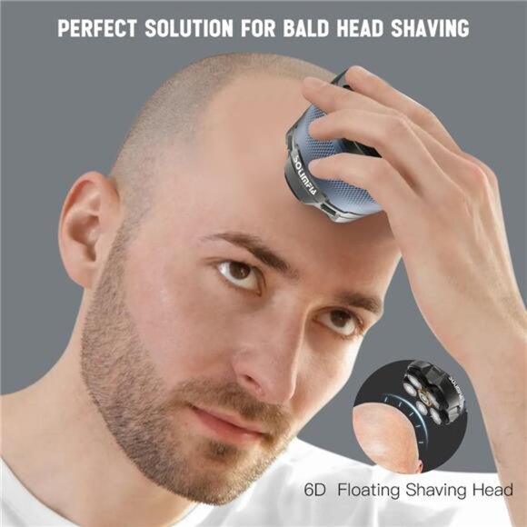 Upgraded Head Shaver for Bald Men，Magnetic Electric Razor Hair Trimmer  for Men - Picture 5 of 8